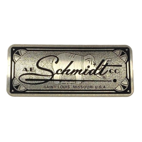 A.E. Schmidt Billiards Table Nameplate
