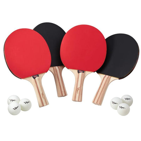 Viper Two Star Tennis Table Four Racket and Six Ball Set - Show Me Billiards